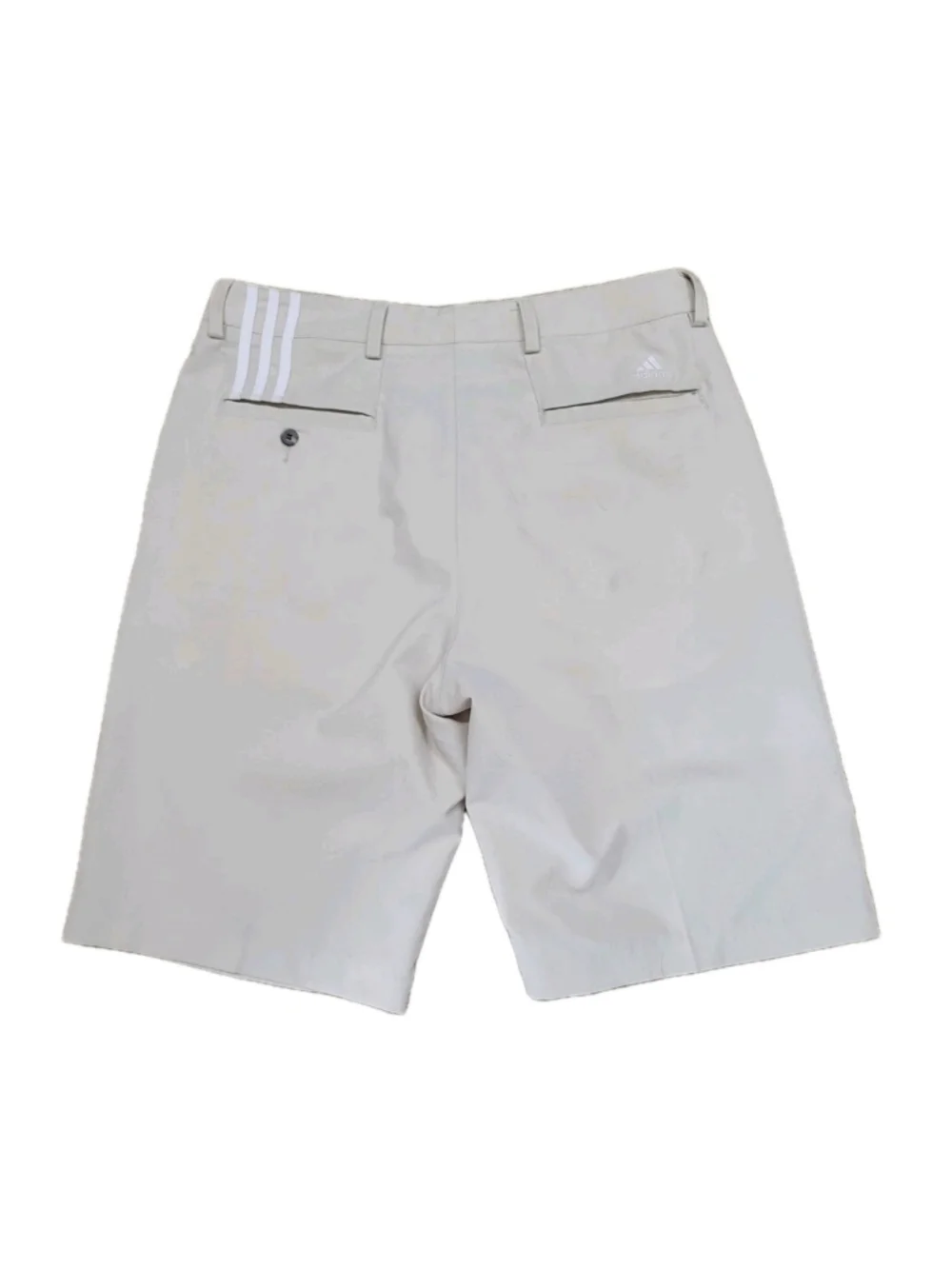 Adidas Climacool Men's Beige Golf Flat Front Slash Pockets Shorts 32 Inseam 10